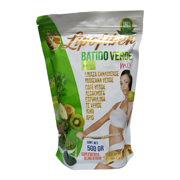 BATIDO VERDE LIPOFIBER x 500