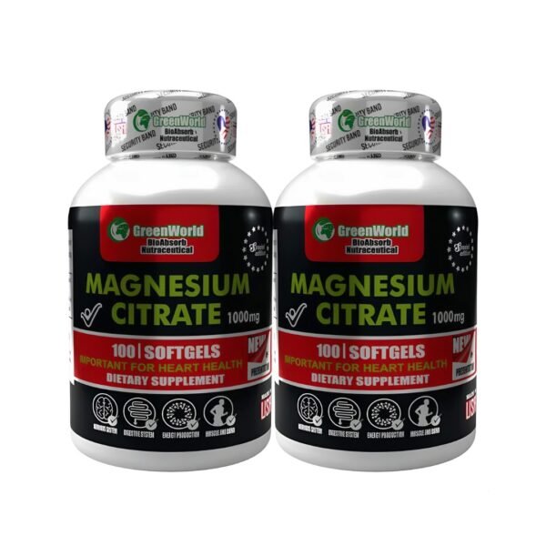 COMBO CITRATO DE MAGNESIO GREENWORLD