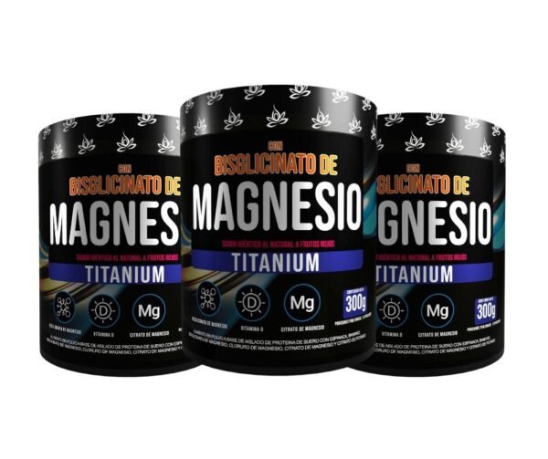 BISGLINATO DE MAGNESIO X 300G X 3