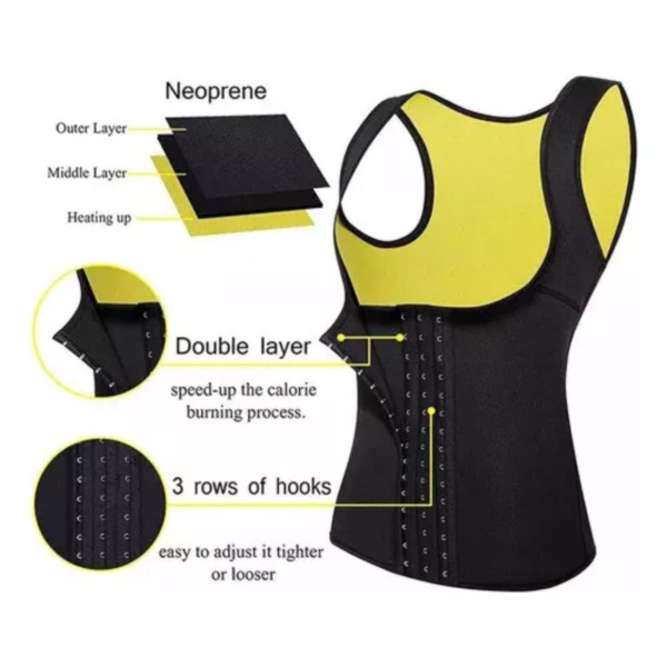 Chaleco neopreno mujer XL, XXL pd-50 - Imagen 2
