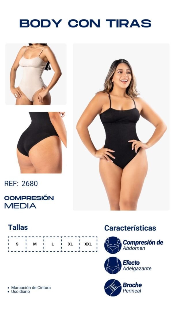 BODY CON TIRAS/2680