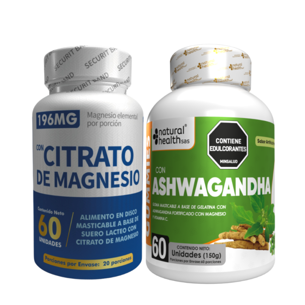 CITRATO DE MAGENSIO+ASHAWANDHA GOMAS