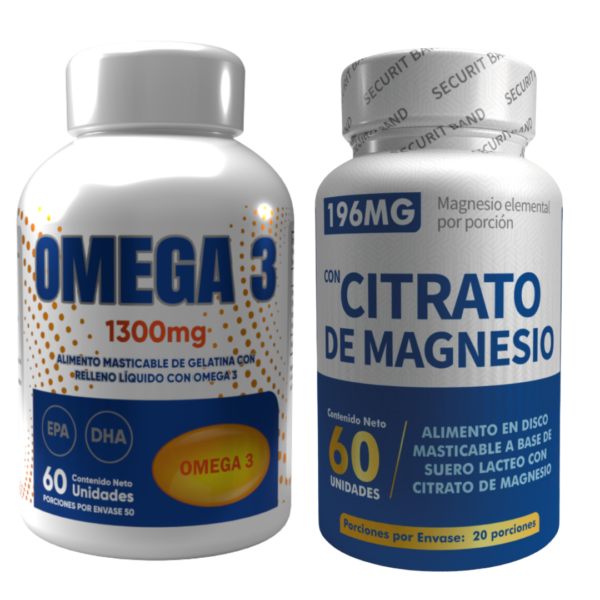 omega 3 + citrato de magnesio (60 uds )