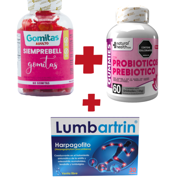 BBL gomitas+ probioticos + lumbartrin