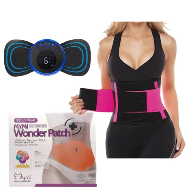 COMBO FAJA+MASAJEADOR+PARCHEABDOMEN