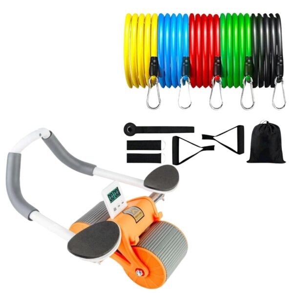 Combo Rueda Abdominal+ Set Bandas Tubula