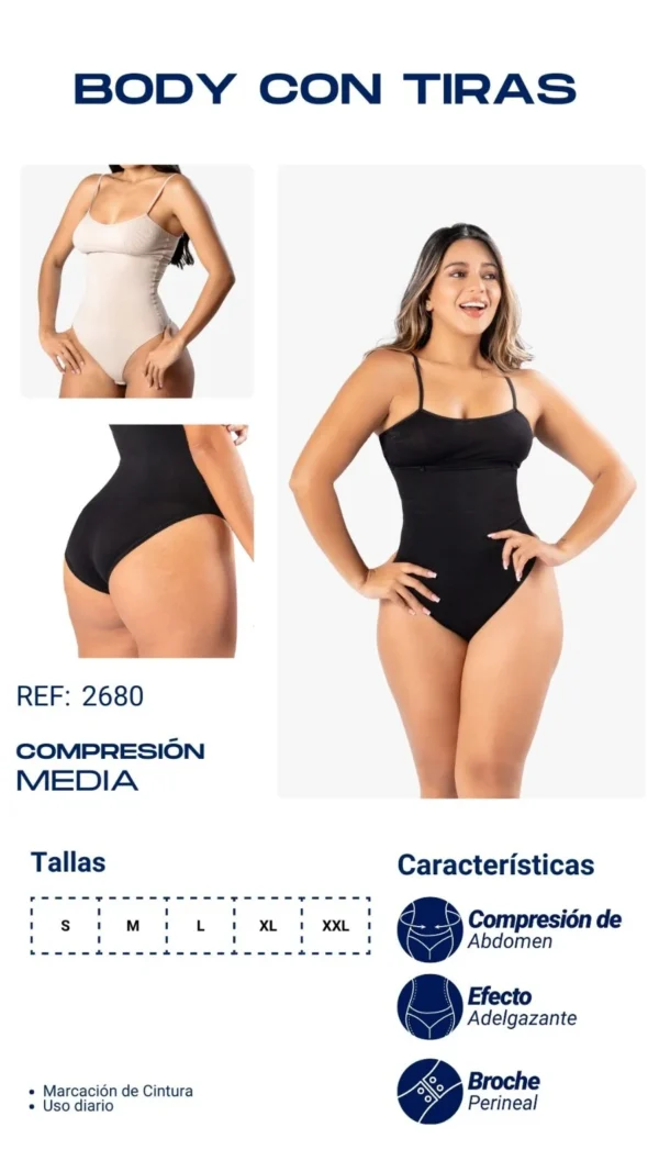 BODY CON TIRAS/2680 - Imagen 2