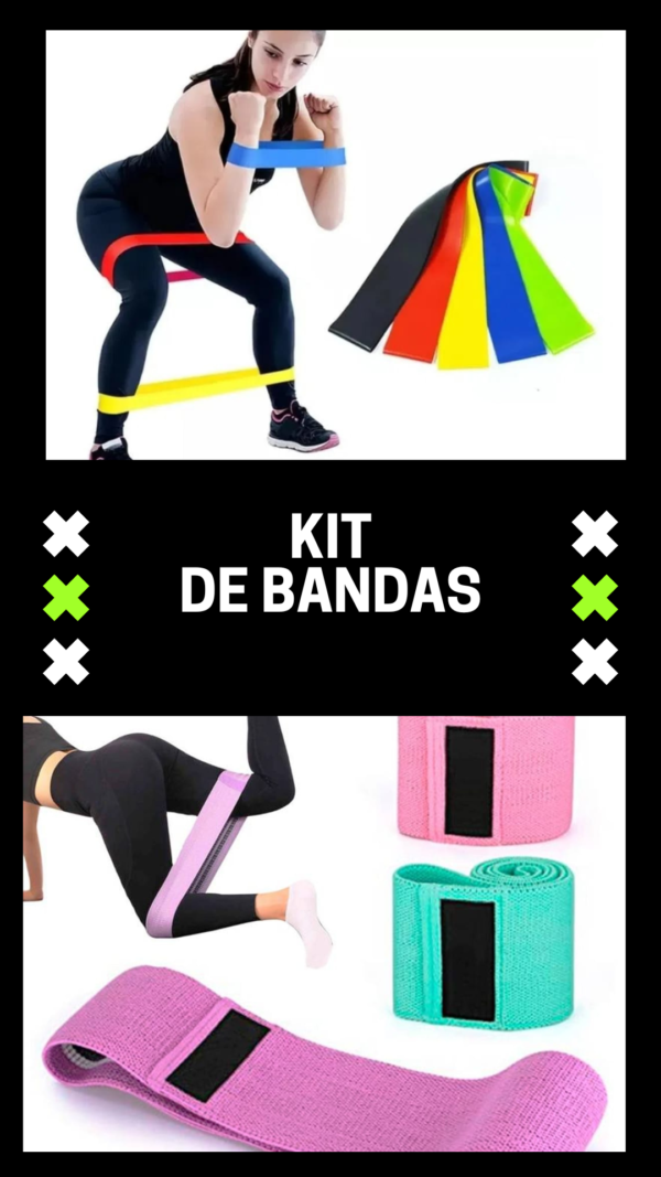 KIT BANDAS ELASTICAS Y TELA