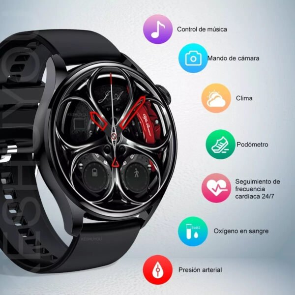 Reloj Inteligente Gt5 Bluetooth Deportiv - Imagen 2