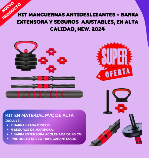 Kit 2 Barras, Extensor, Roscas Y Russa