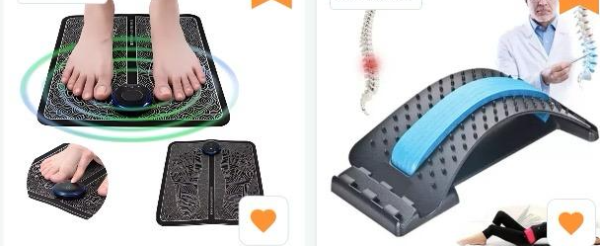 Combo masajeador pies + espalda