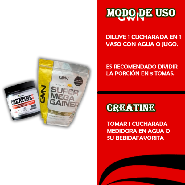 COMBO SUPER MEGA GAINER + CREATINA VITAN - Imagen 2