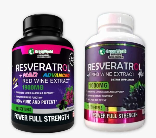 NAD Y RESVERATROL GREEN WORD COMBO