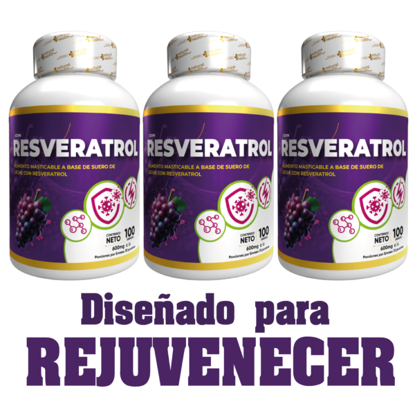 Resveratrol x 100 unidades con invima x3