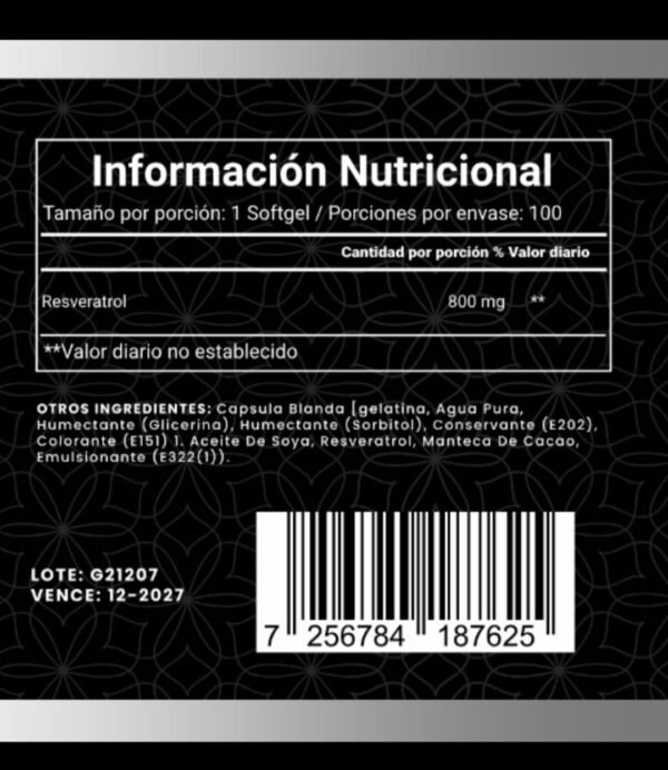 resveratrol garden of life con invima - Imagen 2