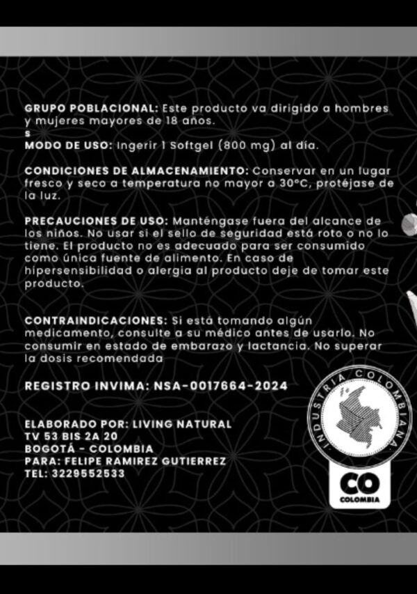 resveratrol garden of life con invima - Imagen 3