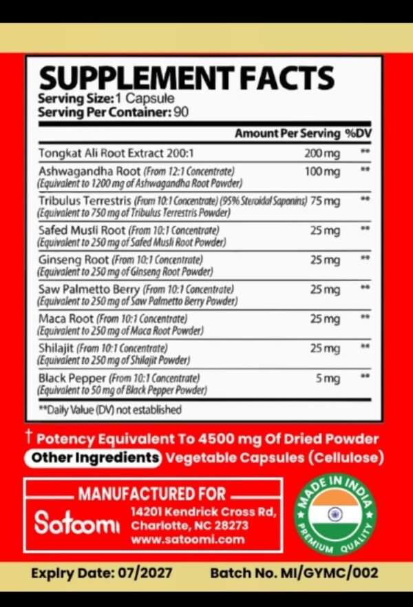 Tongkat Alli Plus Shilajit - Imagen 2