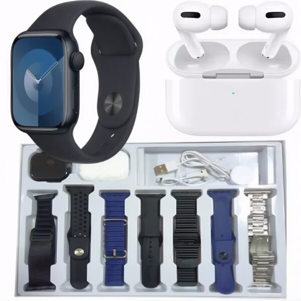 Combo V11 Reloj + Audifonos + 7 Pulsos