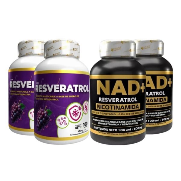 NAD +RESVERATROL x4 PASTAS