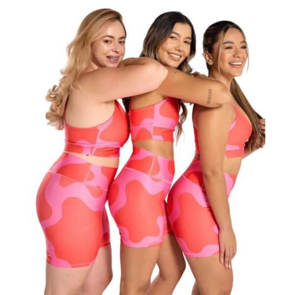 SET TOP TIRAS + SHORT PINK GLOW