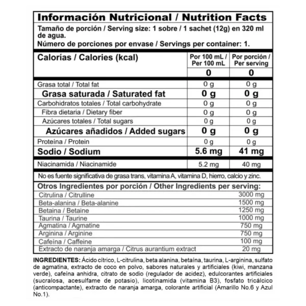 Radical Power Drink - Pre entreno - Imagen 2