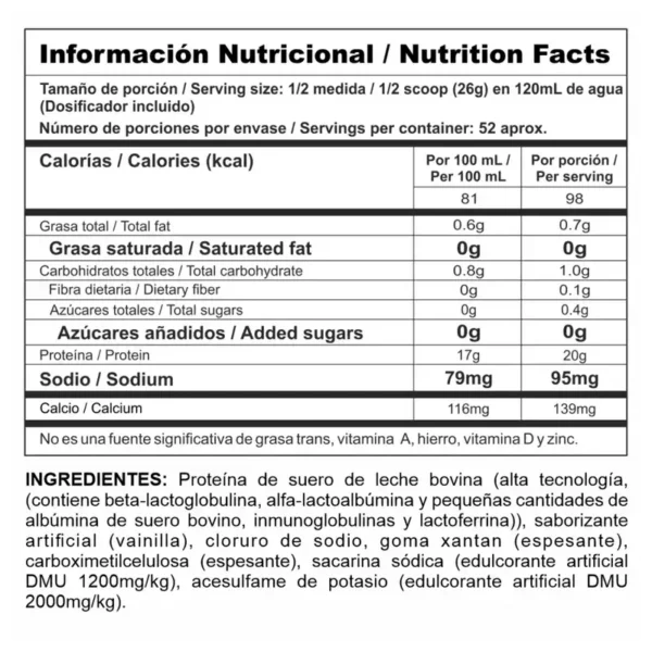 Bipro Classic Vainilla 3lb - Imagen 2