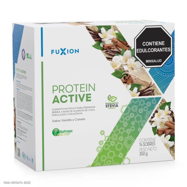 PROTEIN ACTIVE - VAINILLA Y CANELA CAJA 14 X 25gr