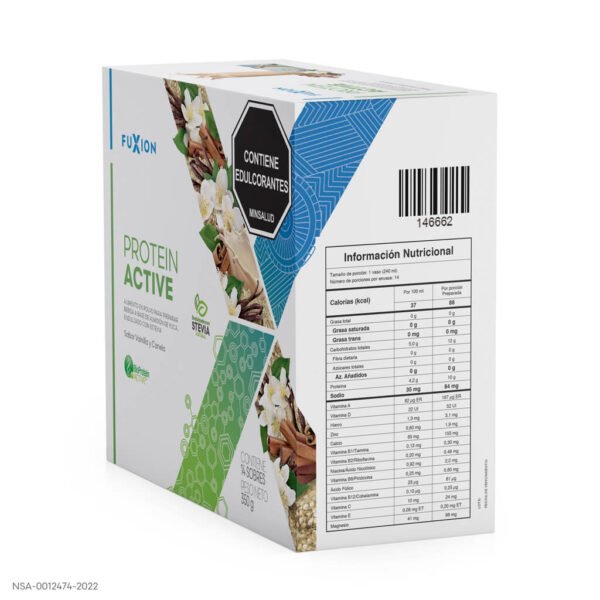 PROTEIN ACTIVE - VAINILLA Y CANELA CAJA 14 X 25gr - Imagen 2