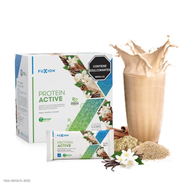 PROTEIN ACTIVE - VAINILLA Y CANELA CAJA 14 X 25gr - Imagen 3