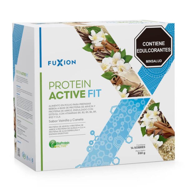 PROTEIN ACTIVE FIT - VAINILLA Y CANELA CAJA 14 X 25gr