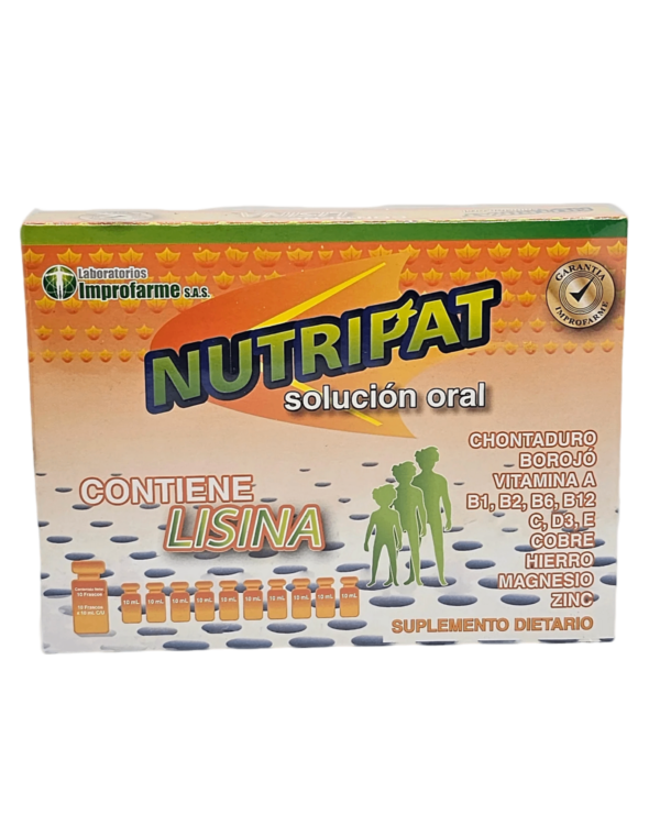 NUTRIPAT CAJA DE 10 FRASCOS POR 10 mL.