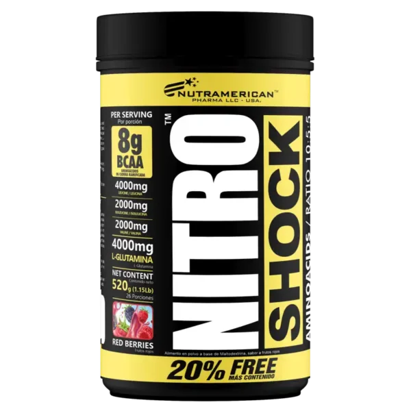 Nitro Shock - Aminoácidos Ramificados y Glutamina