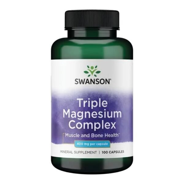 TRIPLE MAGNESIUM COMPLEX 400MG SWANSON 100 CÁPSULAS