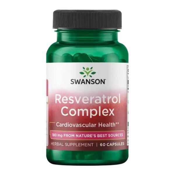 RESVERATROL COMPLEX 180MG SWANSON 60 CÁPSULAS