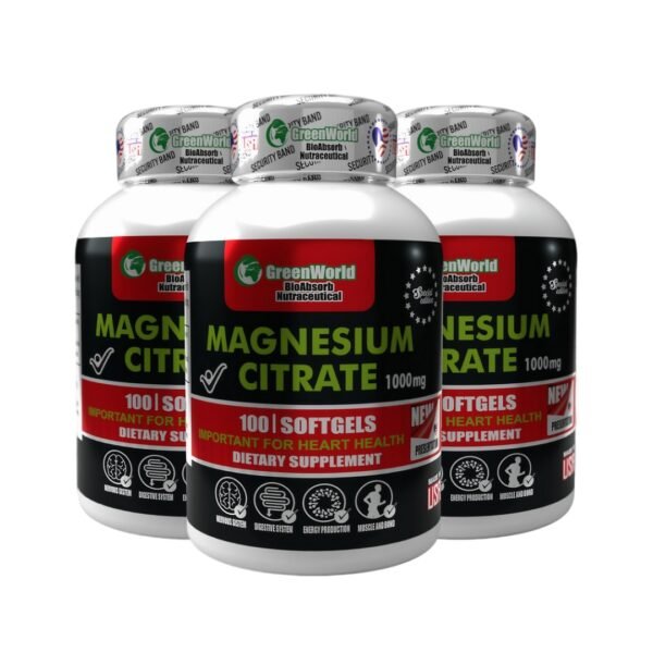CITRATO DE MAGNESIO GREENWORLD X 3 UND