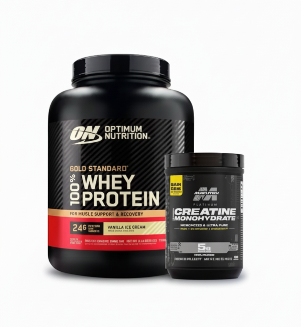 COMBO WHEY GOLD STANDARD 5 LIBRAS + CREATINA PLATINUM 80 SERVICIOS