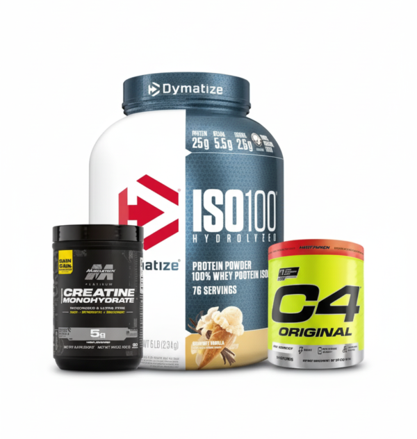 COMBO ISO 100 5 LIBRAS + CREATINA PLATINUM 80 SERVICIOS + C4 ORIGINAL 50 SERVICIOS