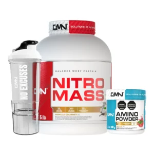 Nitro Mass 5 lb + Amino Powder 200 gr + Shaker