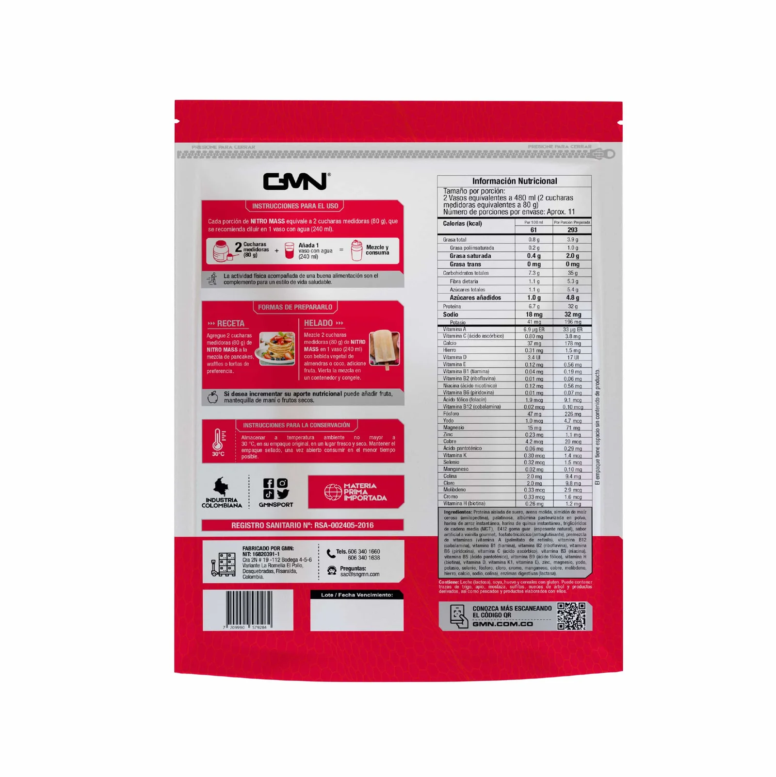 Nitro Mass 2lb - Imagen 2