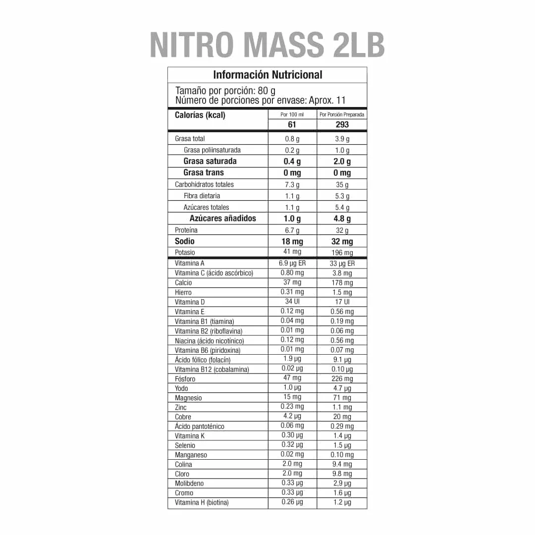 Nitro Mass 2lb - Imagen 3